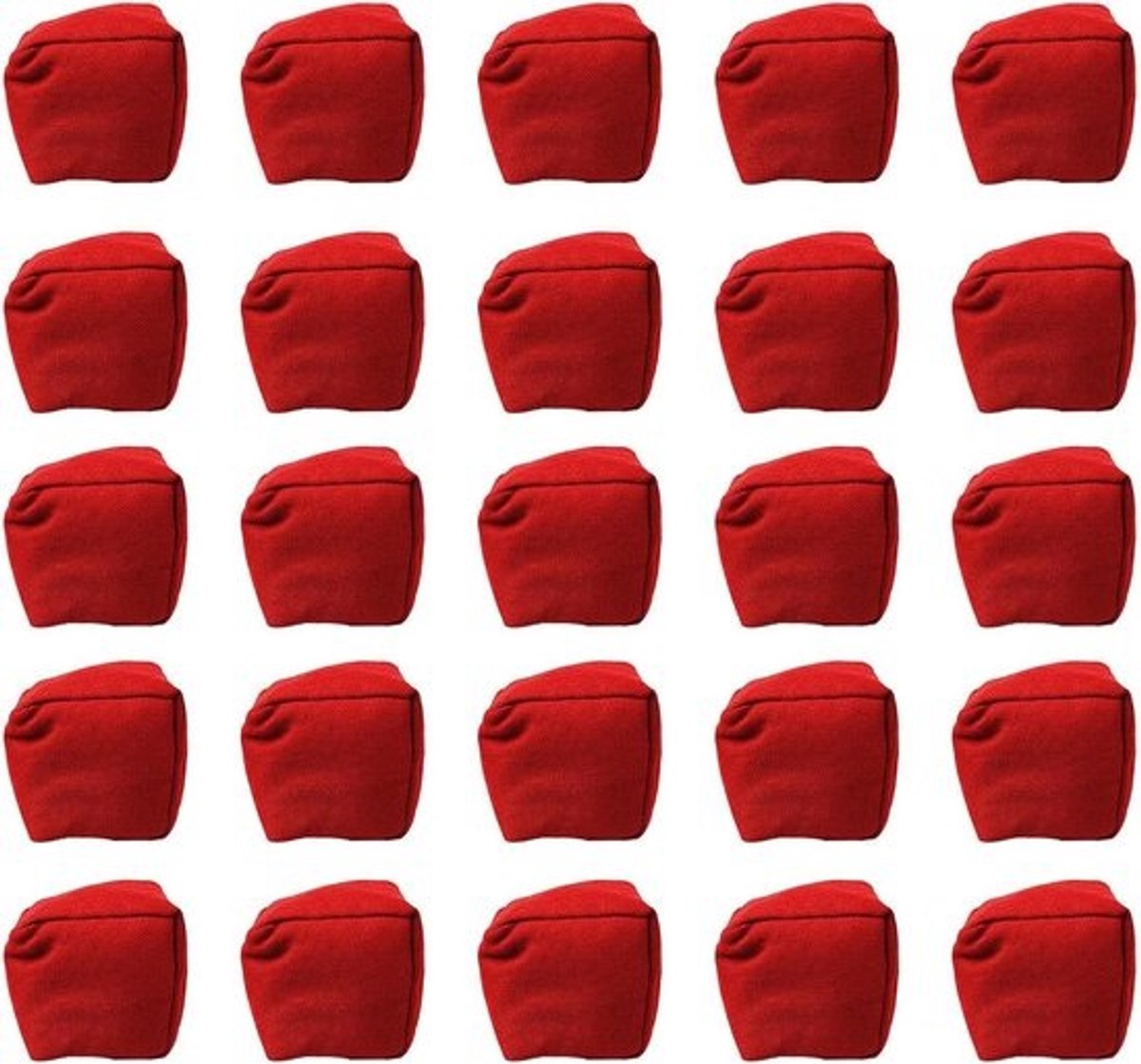 Kleurrijke zandzakken - Zandzakken voor spel - Voor buitenspelen - Dubbele laag - 20 stuks - Rood, geel, paars