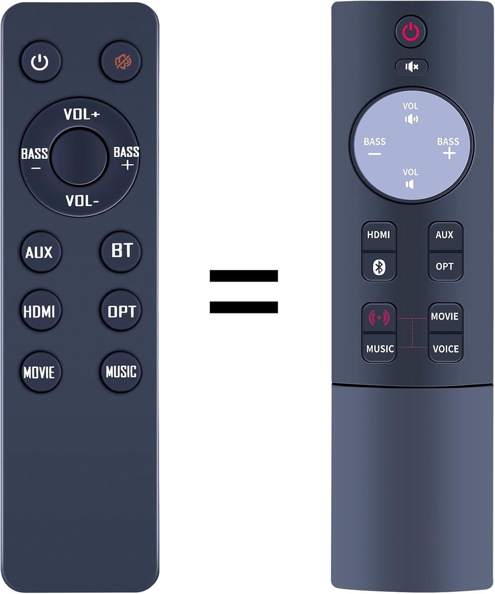 Nue replacement remote control compatible with Teufel Cinebar One Soundbar - ShopVlot