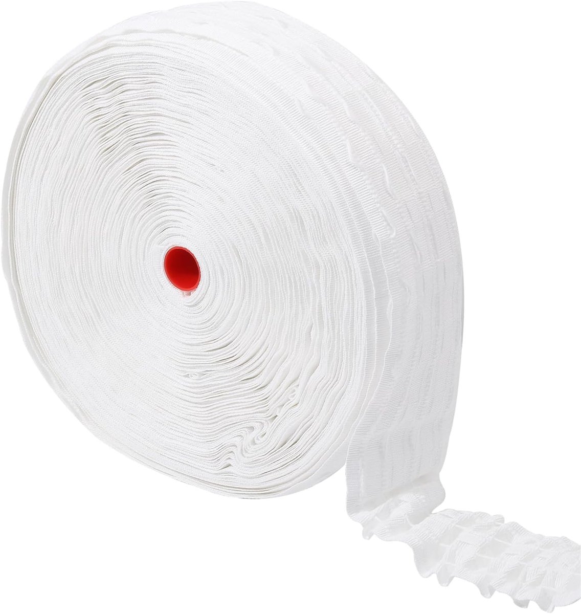 CHGCRAFT 50 Yards 6.8cm Pleated Shirring Tape for Curtain White Curtain Pleat Tape for Window Treatments Making - ShopVlot
