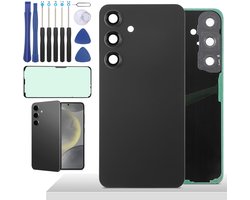 YHX-OU 6,2 inch zwart batterijdeksel voor Samsung Galaxy S24 5G S921 achterkant glas backcover back glas vervanging - ShopVlot