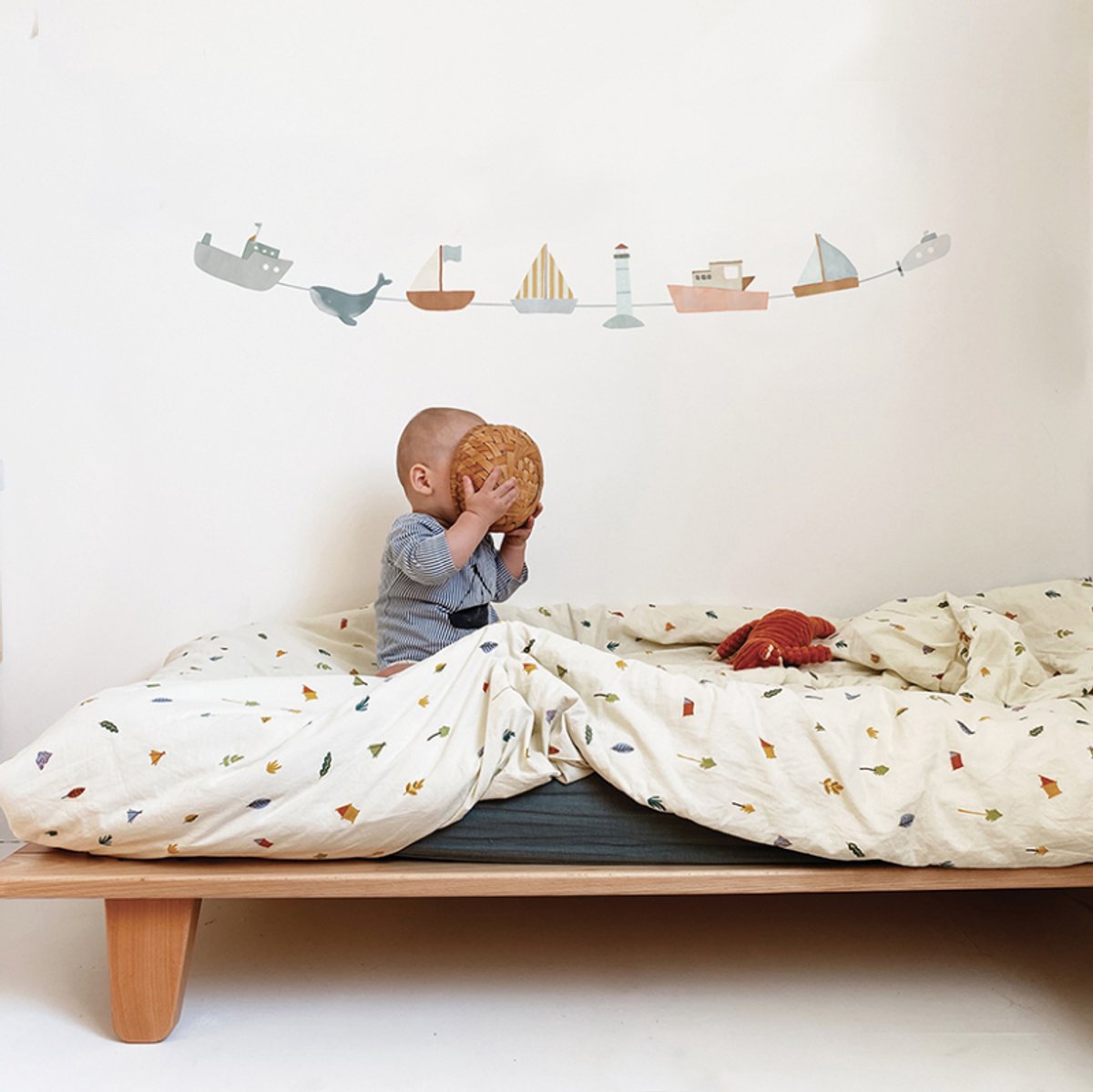MIMI'Lou Muursticker Slinger Boten Kinderkamer