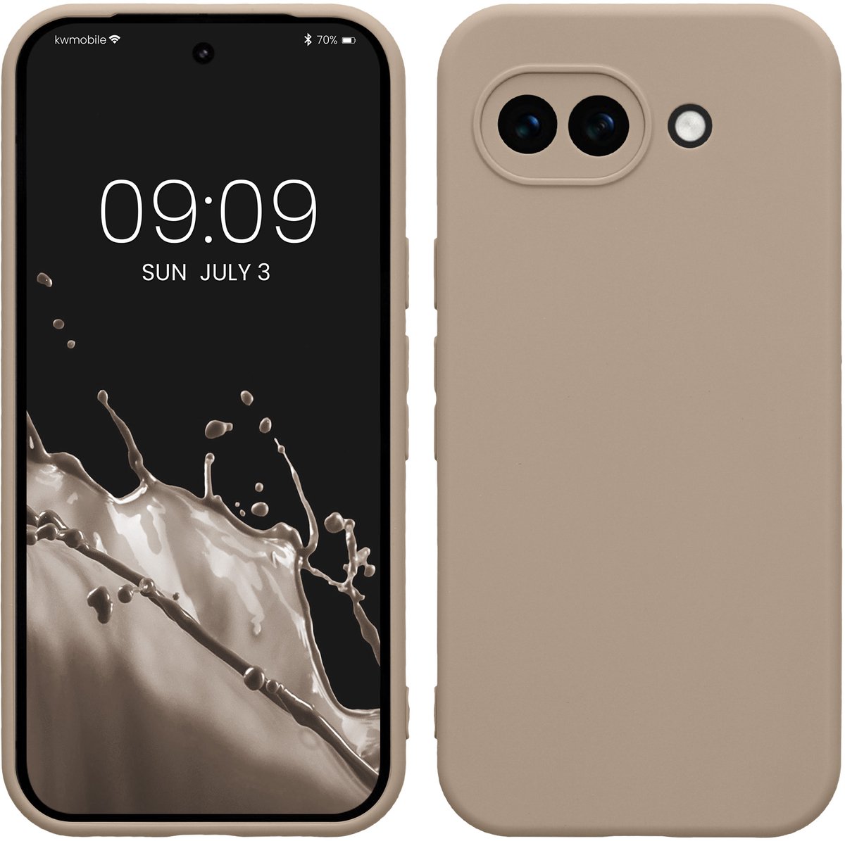 kwmobile telefoonhoesje geschikt voor Google Pixel 10a - Hoesje voor smartphone - Precisie camera uitsnede - In crème