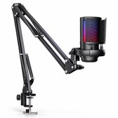 Gaming microfoon met arm - USB - Condensator - RGB - Voor pc