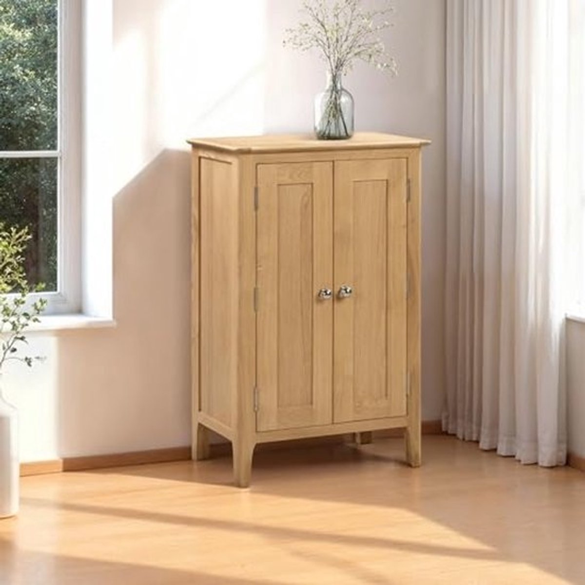 Uitschuifbare eettafel en eetkamerstoelen - massief eiken - Traditionele stijl