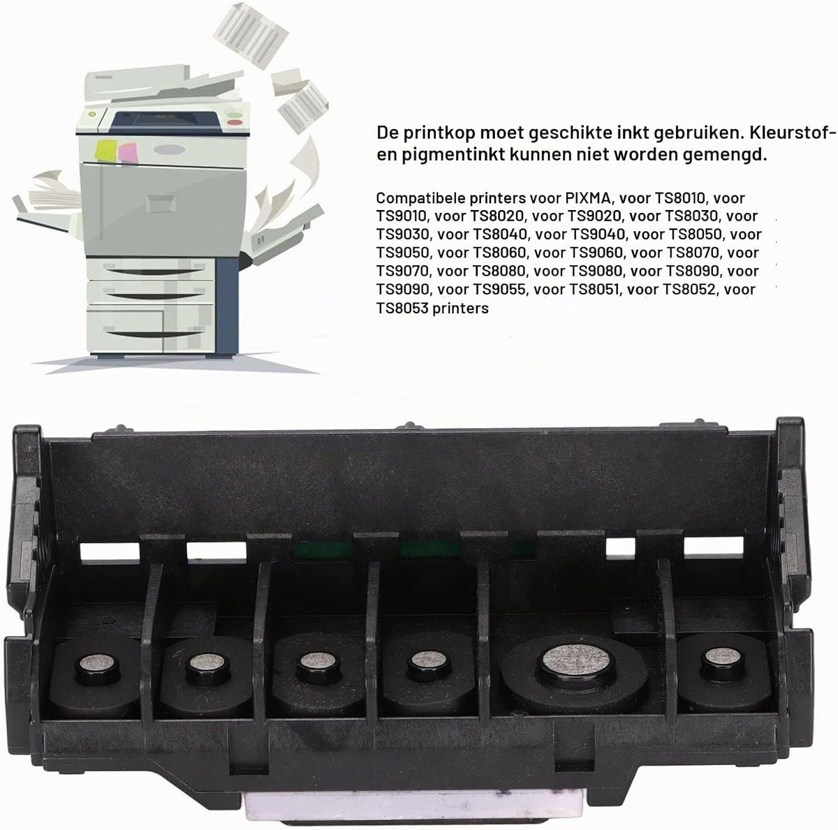 Printkop Vervanging QY6-0090 met Beschermhoes voor Canon IP7210, TS8020, TS9020 en Meer - Printhead Accessoires voor Hoogwaardige Afdrukken