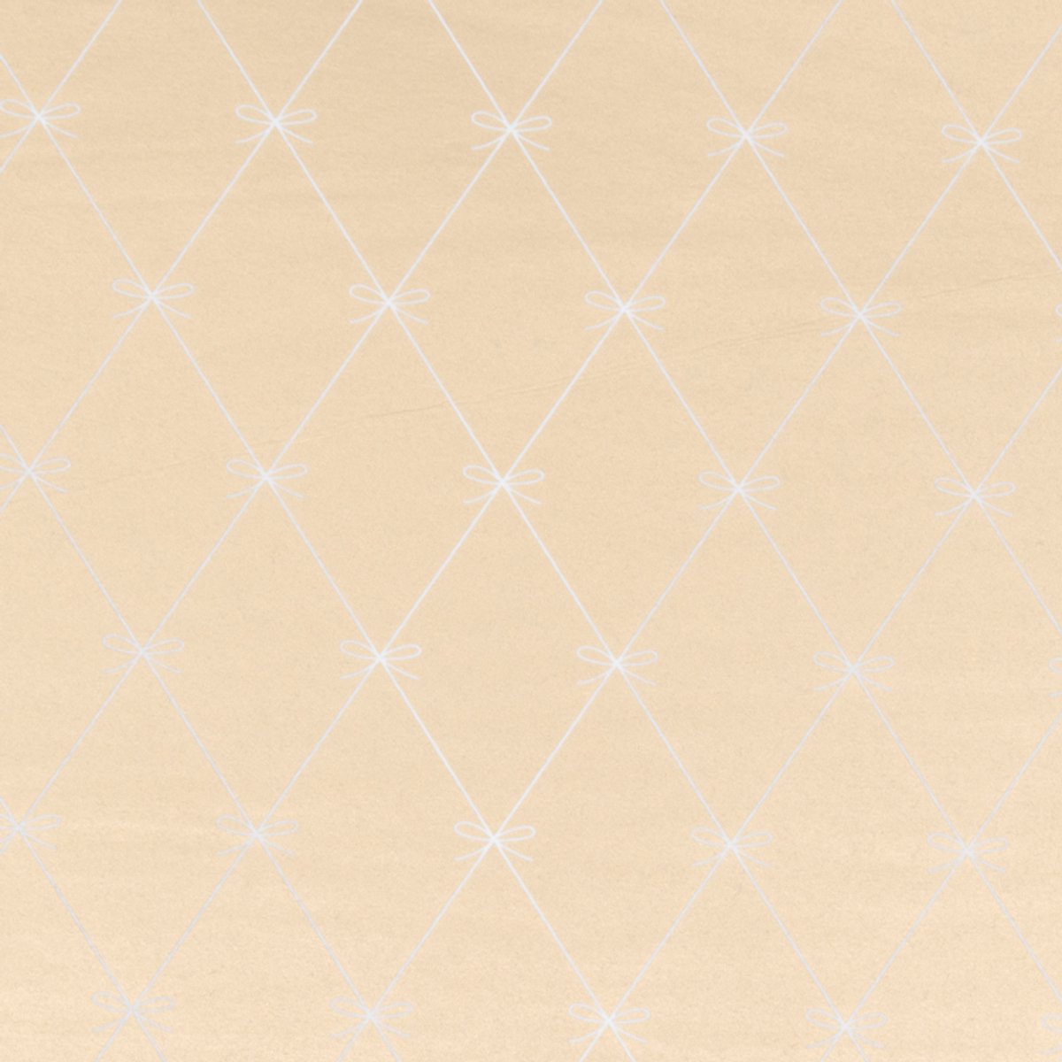 Vloeipapier - goud wit ruiten met strikjes - 75 x 50 cm - 240 vellen
