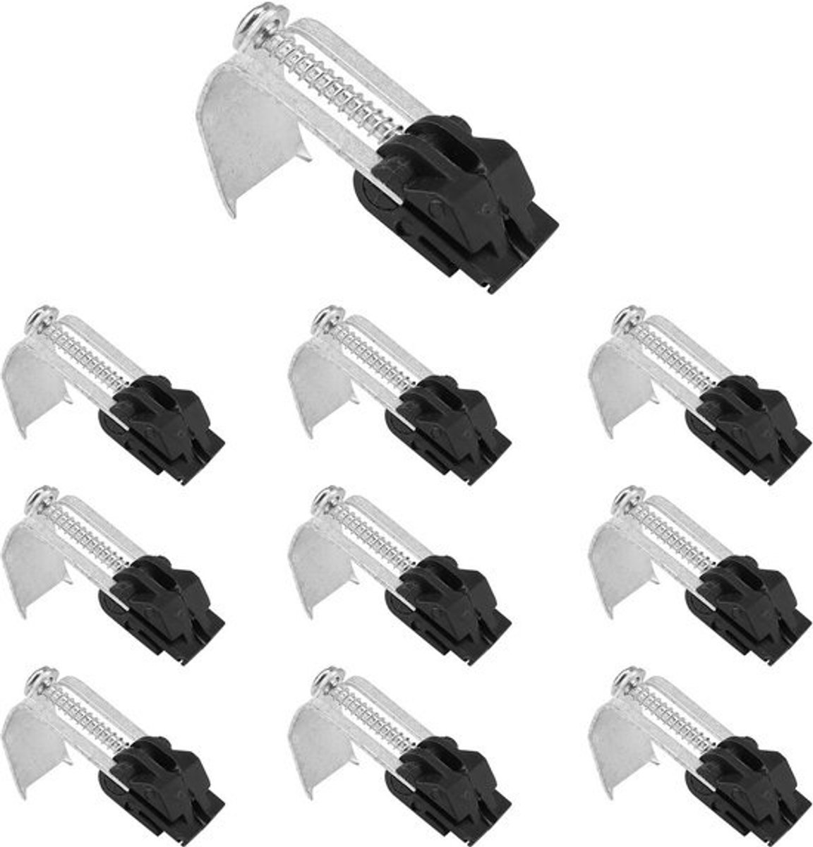 Onderbouwspoelbak klemmen, set van 10 verstelbare klemmen voor keuken en badkamer, stevig en duurzaam, voor montage en bevestiging