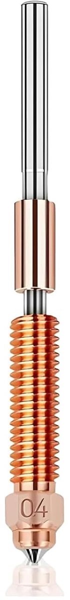 Nozzle 0.4mm voor 3D-printers, Snelle verwisseling, Geschikt voor hoge doorstroming, Compatibel met K1, K1C, K1 Max en Ender 3V3 Series