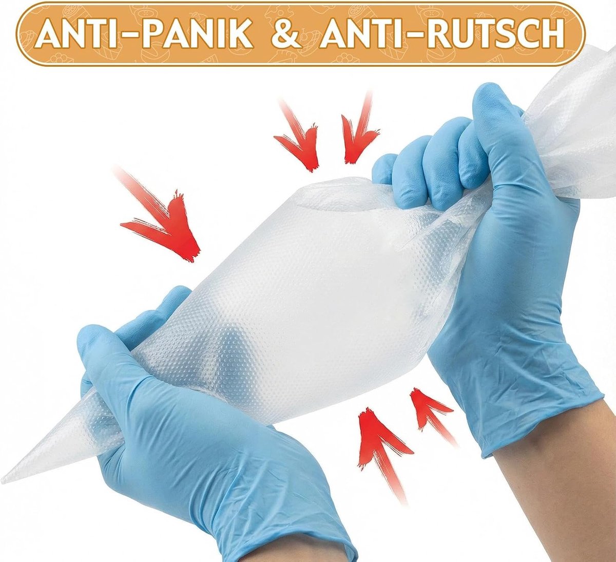 SnelShoppen - 200 Stuks Grote Wegwerp Spuitzakken voor Taart Decoratie - Extra Dikke 31x20 cm Piping Bags voor Nozzles - Perfect voor Feesten en Bakke