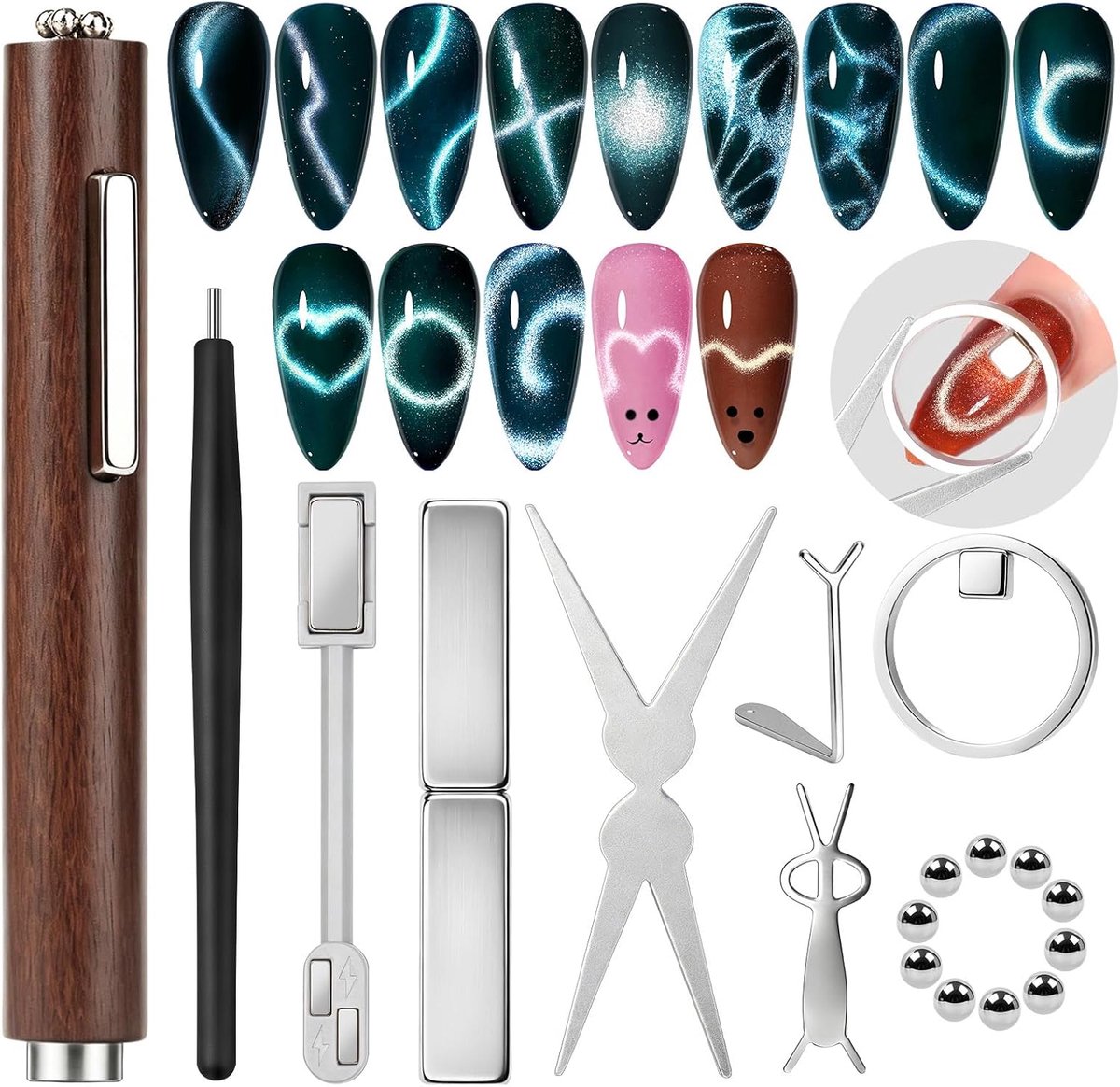 PEACECOLOR Cat Eye Magneet voor Nagels Professionele Set