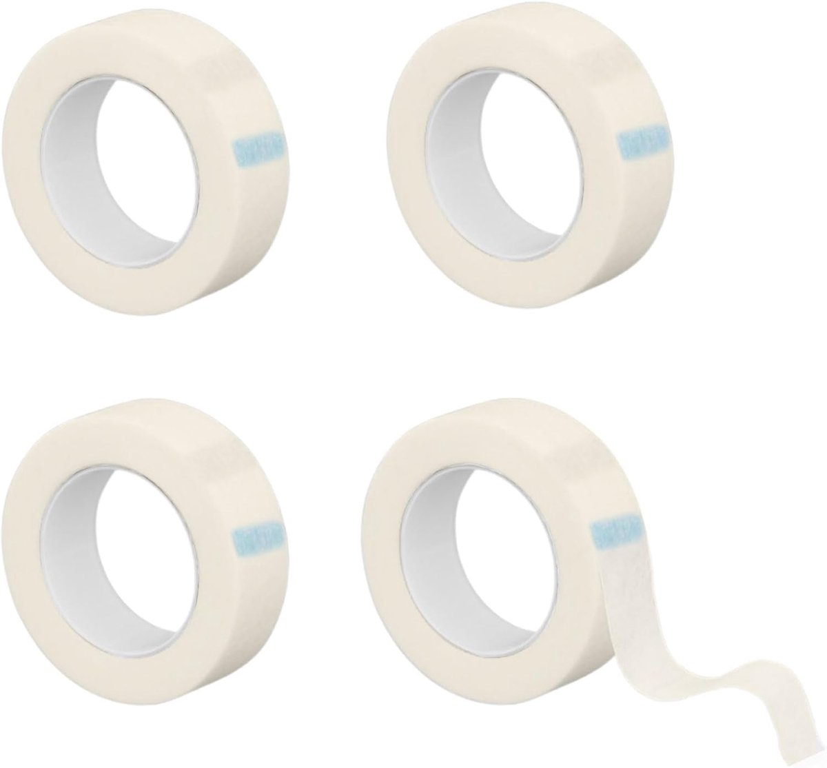 Medische hechtband 12,5mm - microporeus en ademend - 4 rollen - ideaal voor ondersteuning - ShopVlot