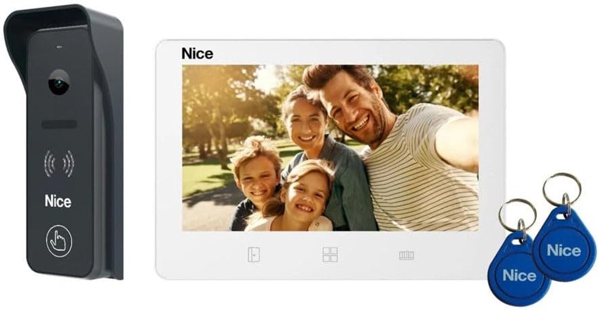 Connected video intercom kit with 7" color screen MIRA 200 - Nice Home - ShopVlot