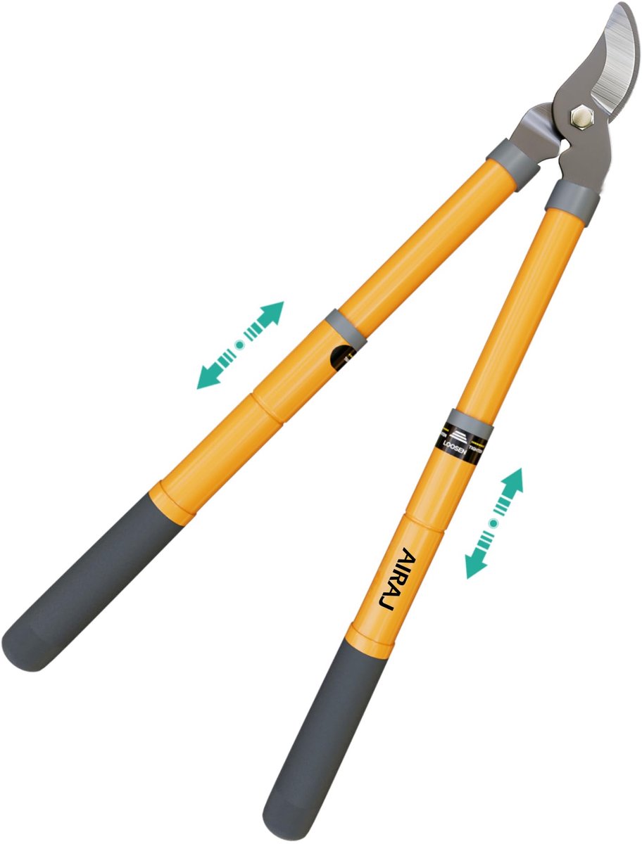 SnelShoppen - Telescopische bypass-takkenschaar 42-61 cm, scherpe messen met beschermende coating, tuinboomtrimmer voor droge takken, handige en arbei