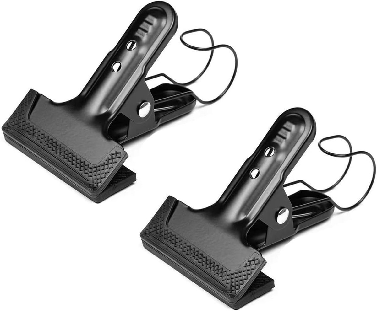 2 stuks achtergrondveerklemmen met haken, robuuste clips voor fotografie-achtergrondstandaard, houtbewerking en doe-het-zelfprojecten