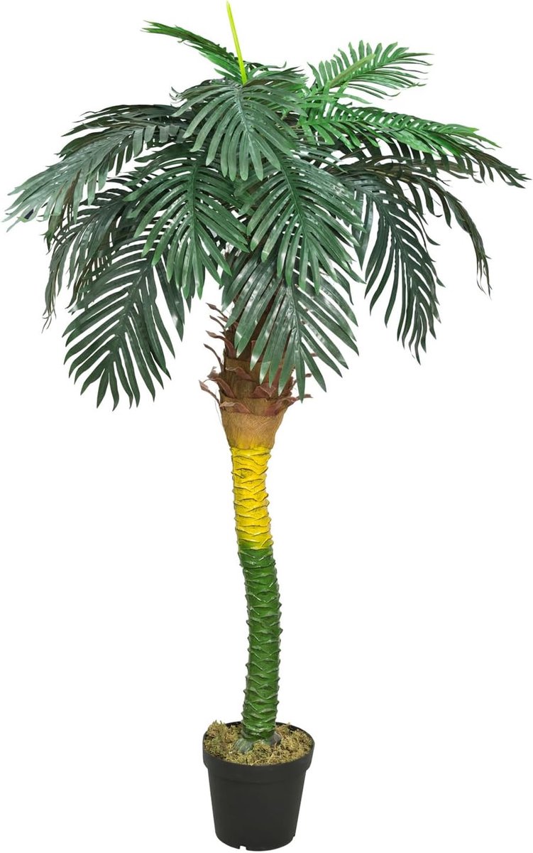 Kunstpalm, grote kunstpalm, kunstplant, palm, kunstmatig als echte plastic plant, selectie decoratie, palmplant: palm, model 26 (kokospalm 180 cm)