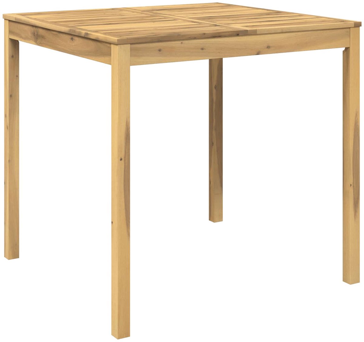 vidaXL Tuin - Bar - Tafel - LAREN - Witgewassen - 110 - x - 108,5 - x - 105 - cm