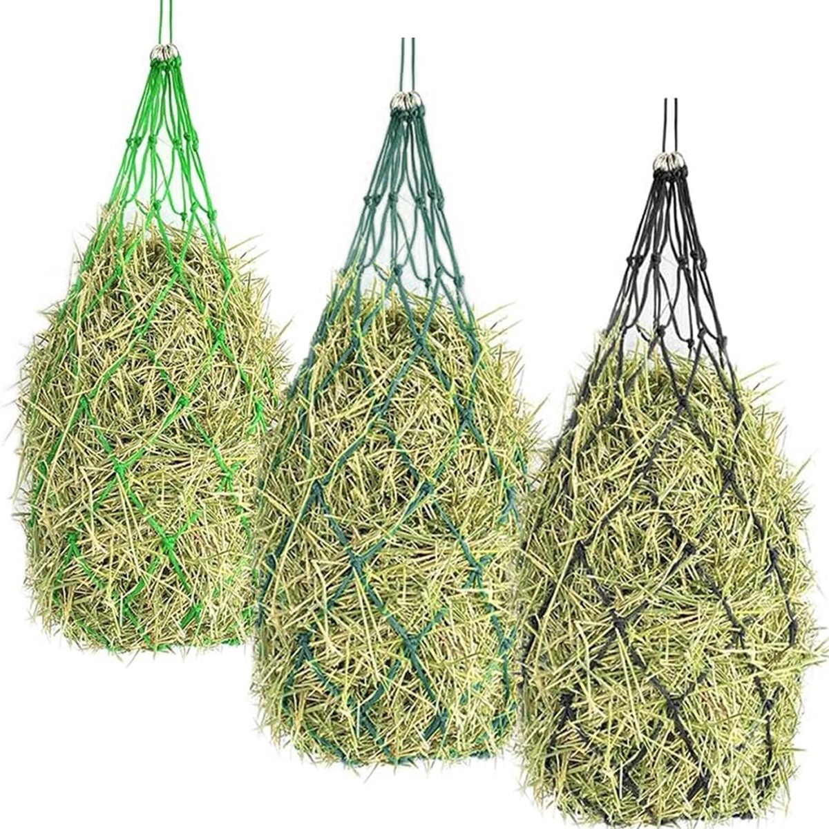 3 stuks hooinet voor paarden, 91 cm, fijnmazig (12,5 cm)