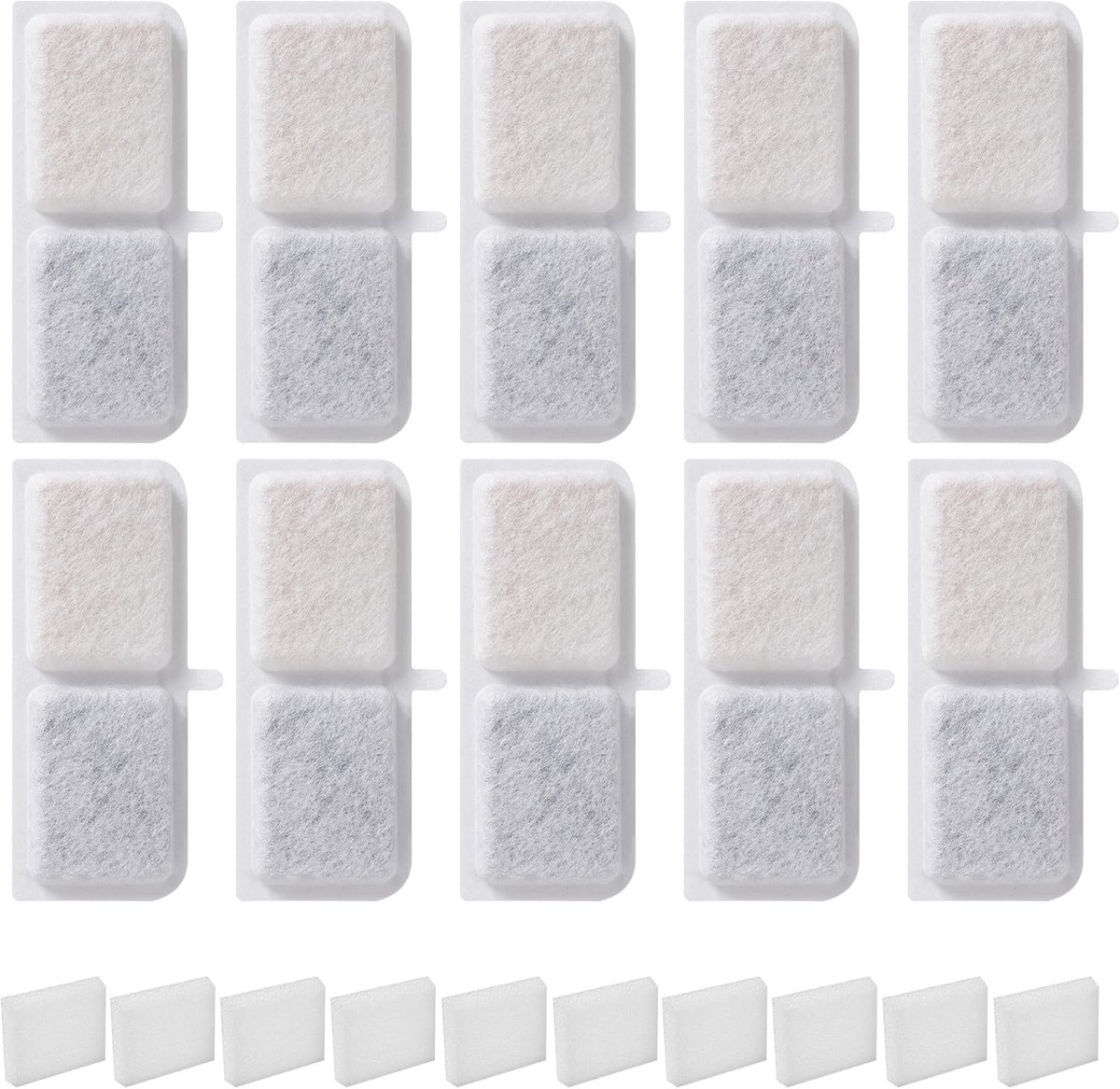 10 stuks Cat Waterfonteinfilters, kattenfilters voor waterfontein, verwenning van filters voor waterfontein, verwenning van kattenfilters,drievoudige filterwaterfilters voor,kattenaccessoires