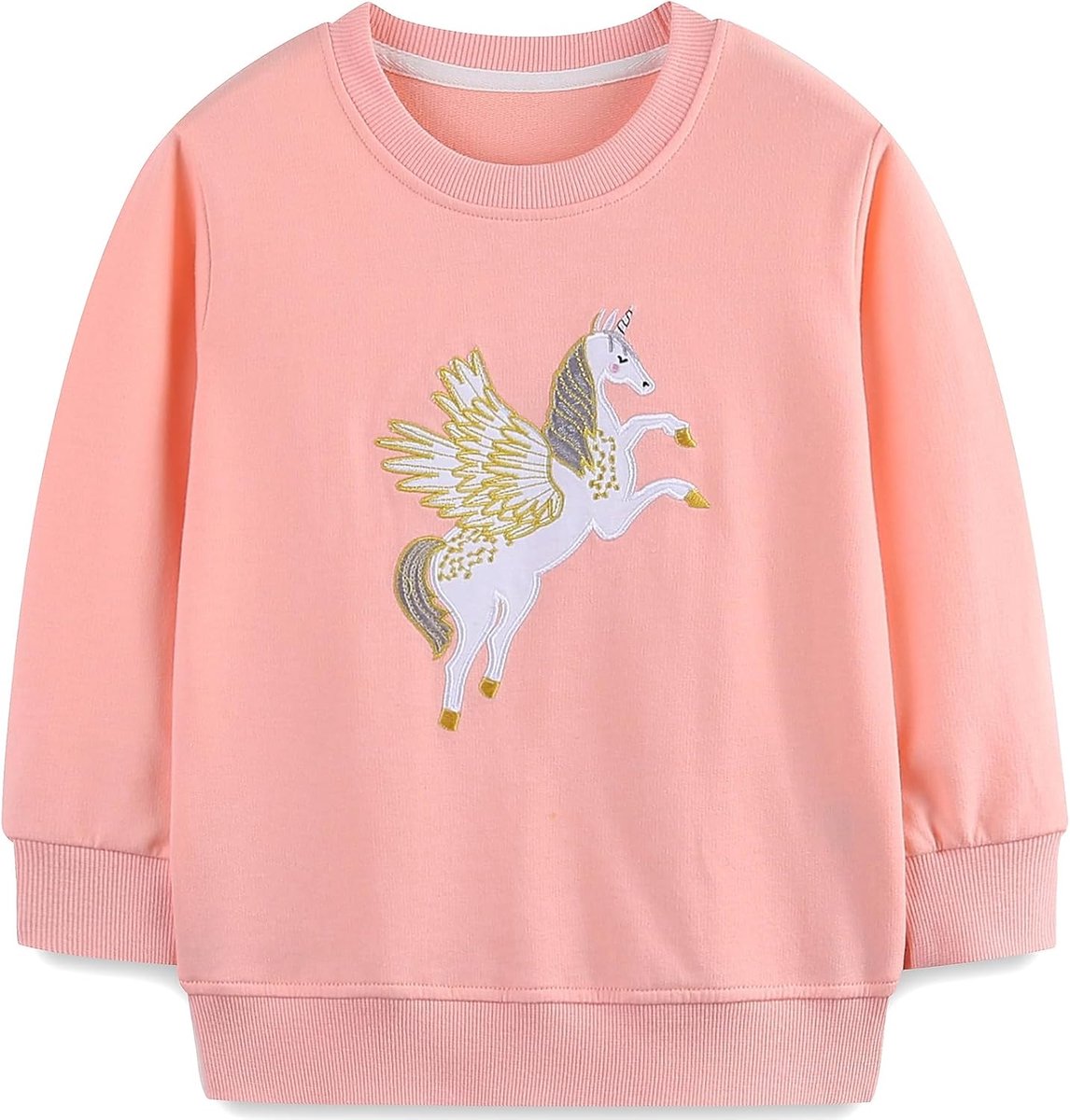 Meisjessweatshirt voor kinderen, Kerstmis, cartoon, pullover, katoen, lange mouwen, top, maat 92-122, 1-7 jaar