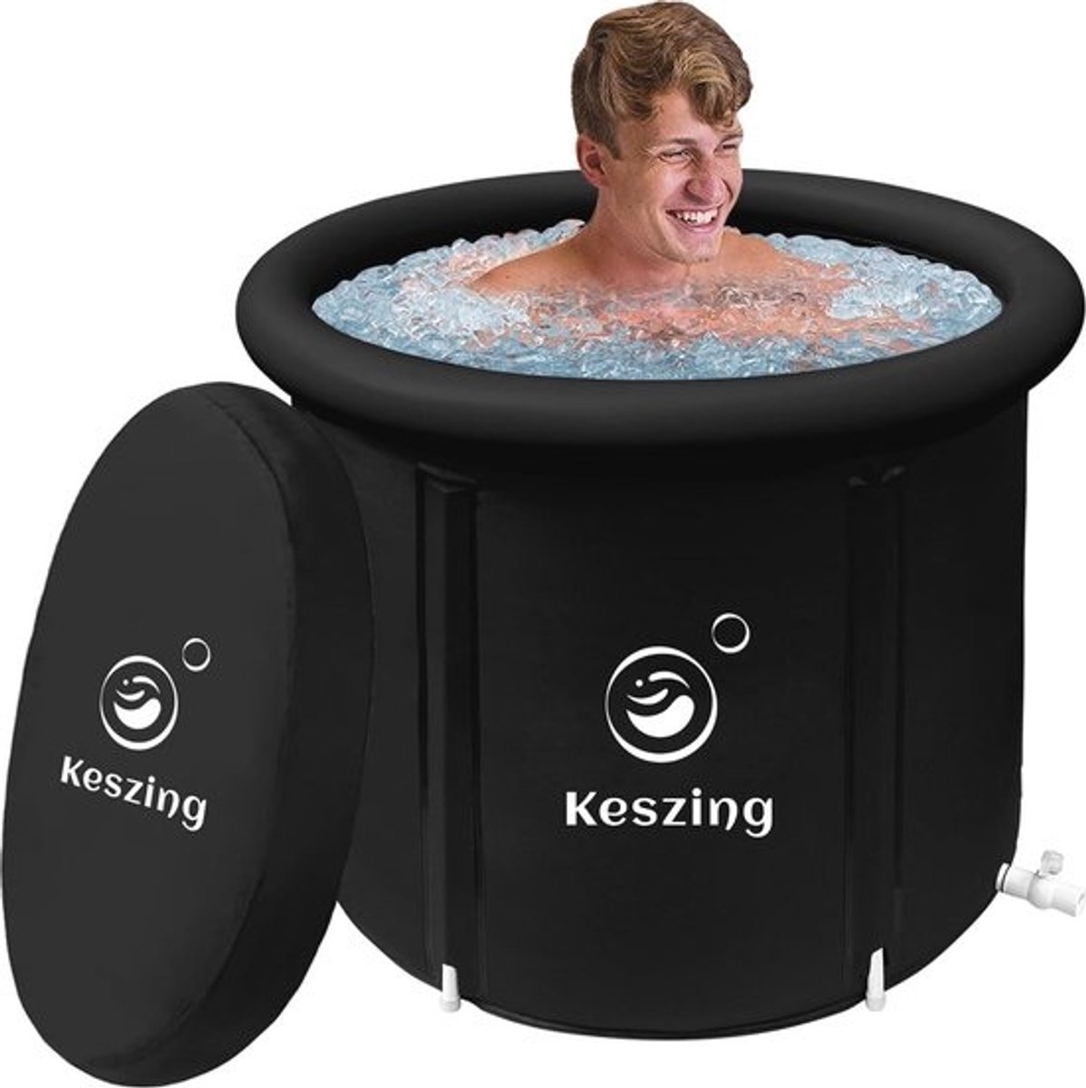 Draagbaar opblaasbaar ijsbad voor volwassenen - Koudwatertherapie buiten & thuis