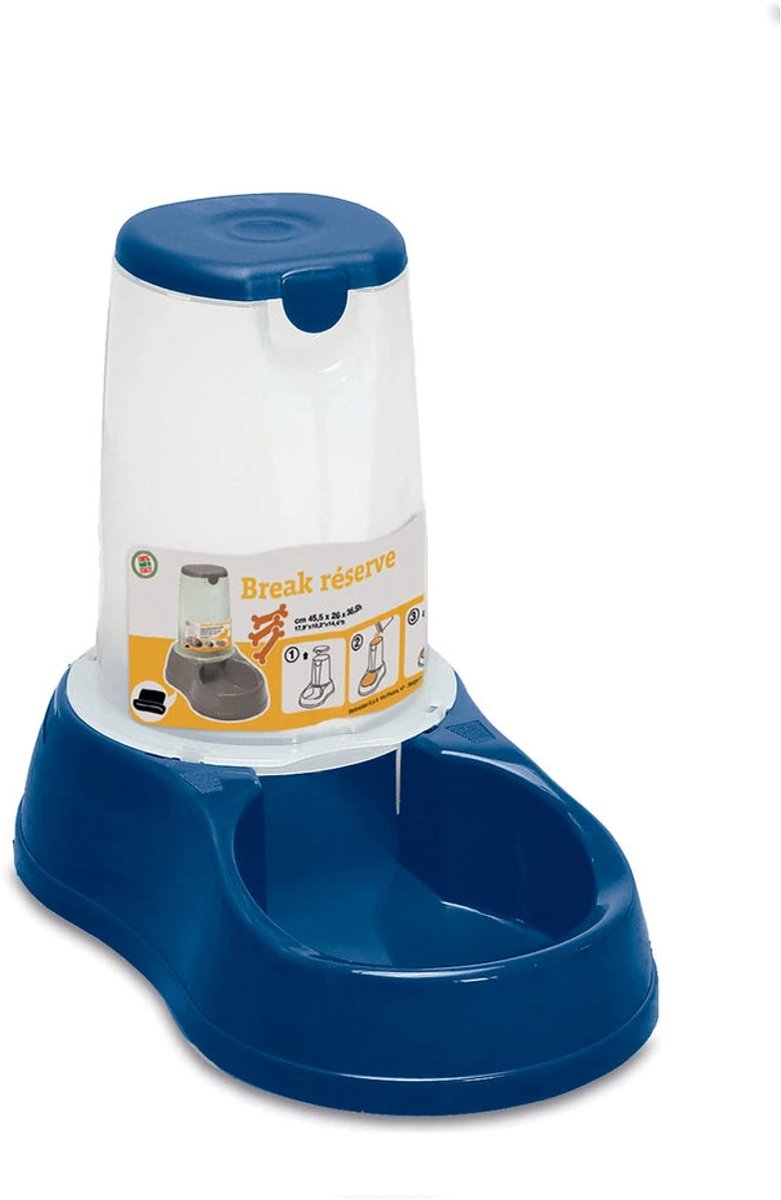 Stefanplast Voer dispenser 1.5 liter Royal Blue