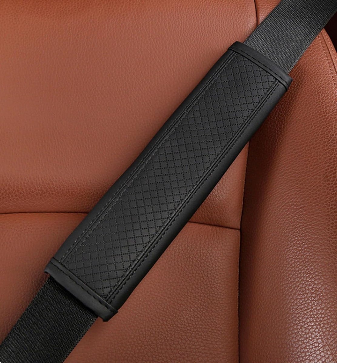2 stuks autoveiligheidsgordel, schouderpads voor Dodge Caliber Challenger Charger Durango Hornet, comfortabele zitgordel, bekleding, beschermt hals, schouder, interieuraccessoires, zwart