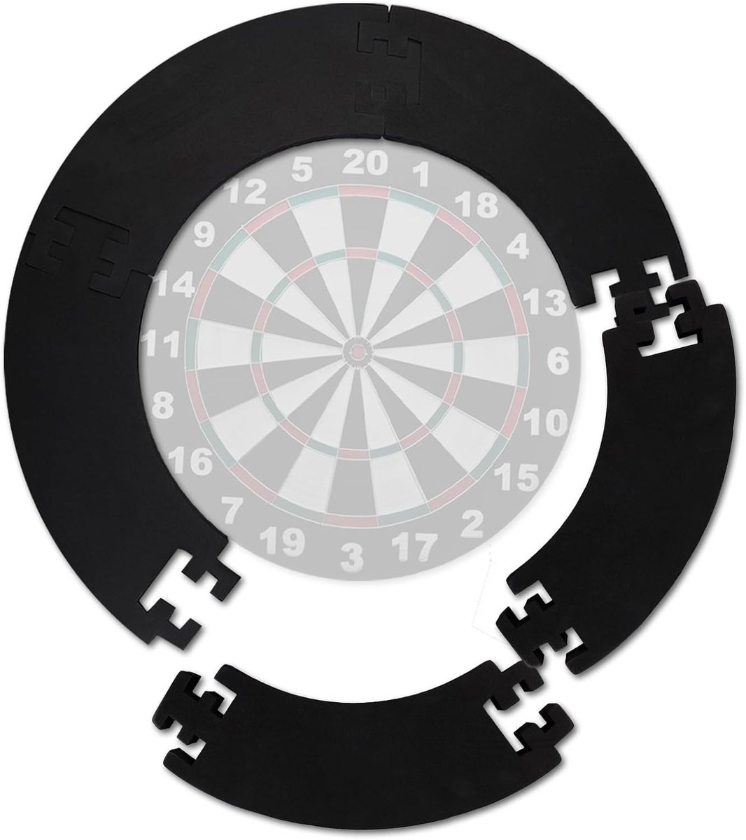 Dartbord Beschermring voor 45 cm Dartbord - Wandbescherming, Schadepreventie en Duurzaam Materiaal, Buitenring van 71.5 cm
