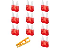 JatilEr 12 V Mini 10 A Car Fuse Puller with 1 Fuse Puller for Car, RV, Truck, Motorcycle, Boat, 10 Pieces - ShopVlot