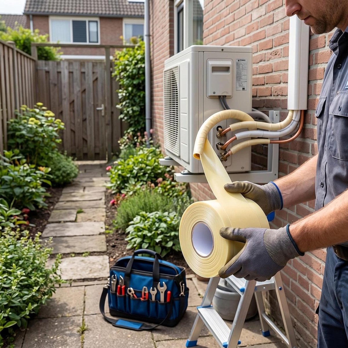 Airconditioningslang Reparatiekit, 11m x 6cm, Verdikt Slangtape voor Koelvloeistofleidingen en AC-Systemen