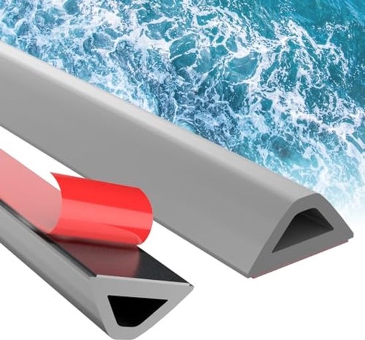 Zelfklevende siliconen douchestrip - Waterstopper - Voor douche en keuken