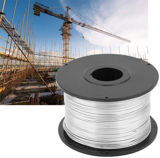 4 Stuks Laag Koolstofstaal Draadspoelen 110m x 0.8mm voor Automatische Bevestigingsmachines en Fixatietools — afbeelding 3
