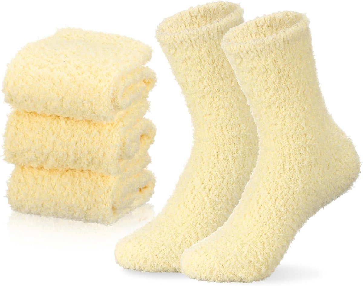 3 Paar Fuzzy Sokken voor Womens Zachte Pluizige Sokken Leuke Bed Slipper Fleece Slapen Warmer Geschenken
