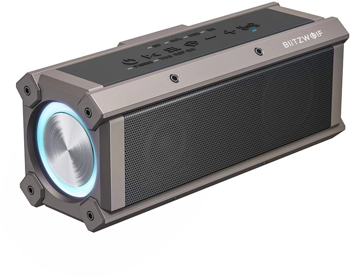 100W Bluetooth speakers - Draagbare luidsprekers - RGB-licht - IPX5 Waterdicht - TWS stereogeluid - 5000mAh - Quad-stuurprogramma's Dubbel diafragma Diepe bas - Voor binnen en Buitenshuis - zwart