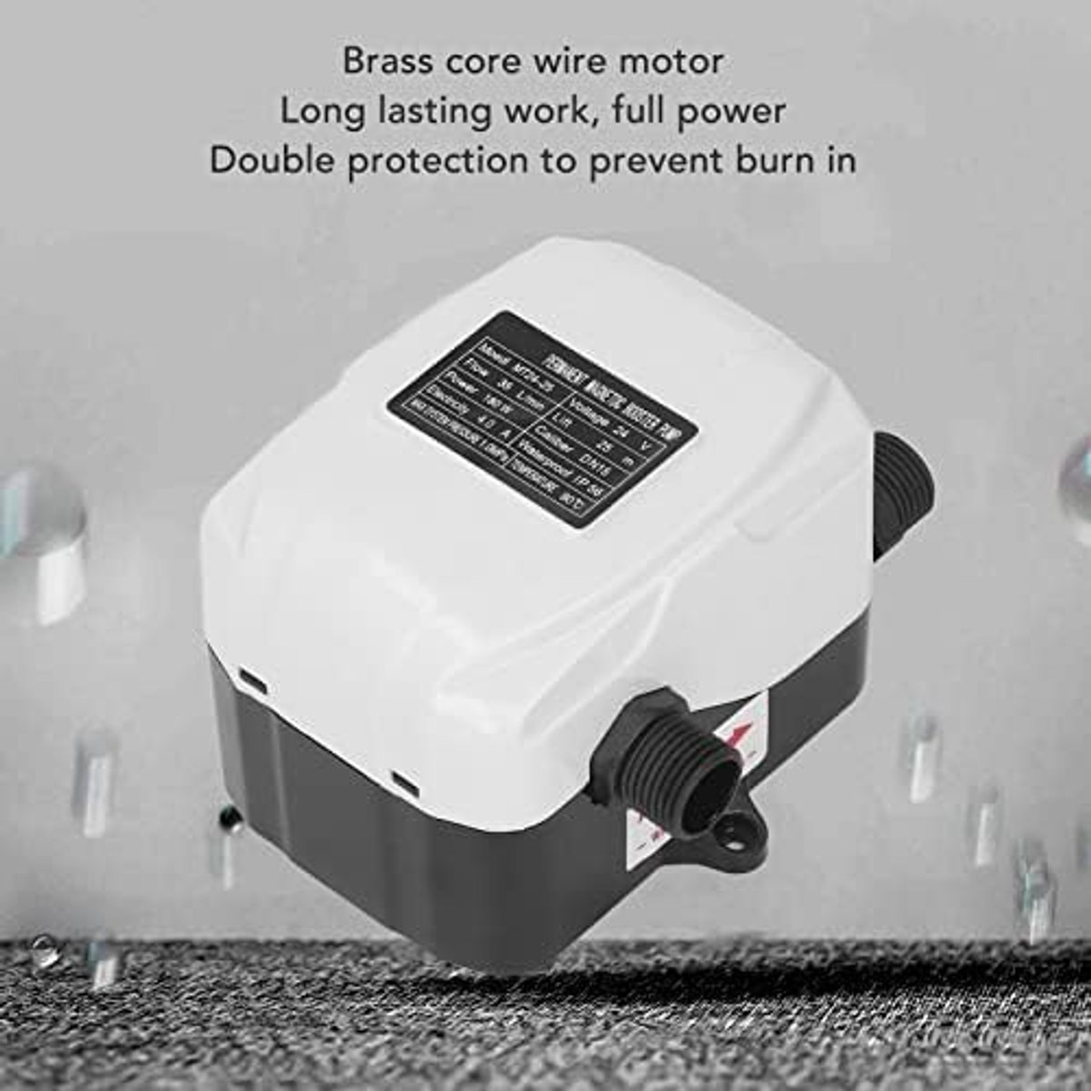 Waterdrukverhogingspomp voor Thuis, DC 24V 180W Drukpomp, Automatisch Waterdrukverhogingssysteem, Waterdruk Hoge Lift voor Sprinklers Douche Keuken Tuin, AC100-240V
