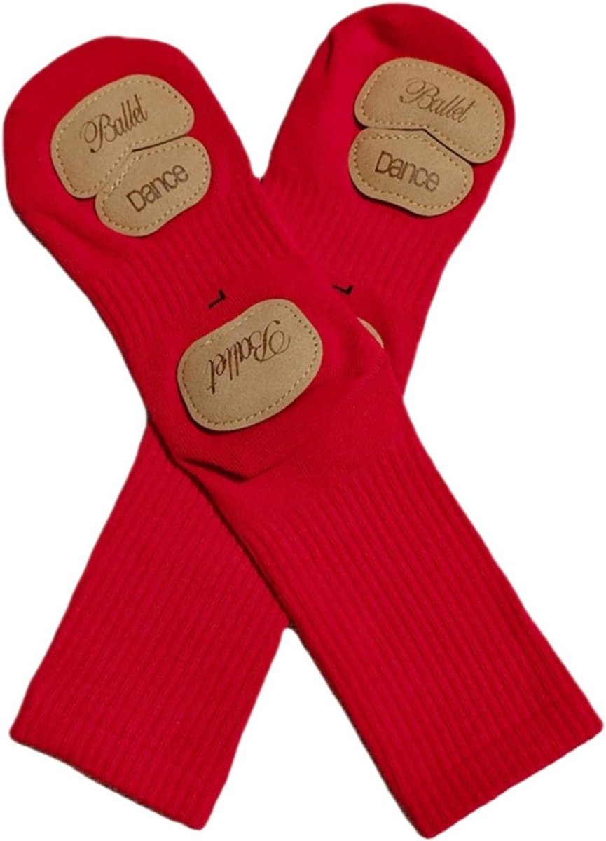 Sokken voor dames, meerkleurige pilatessokken, antislip, danssokken, meisjes, balletsokken, katoen, ABS-antislipsokken, antislipsokken, lange gripsokken, sportsokken