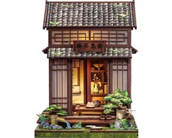 CuteBee - Miniatuurhuisje - Book Nook - Miniaturen Modelbouwpakket - Houten 3D Puzzel - DIY Bouwpakket Volwassenen - Boekensteun - Kirishima Cha-an CWGC219