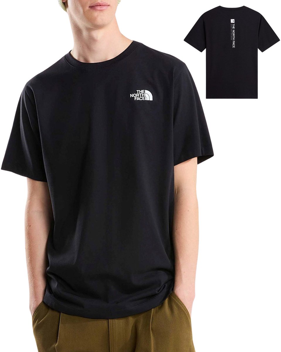 The North Face Vertical Regular Graphic Shirt Heren Zwart