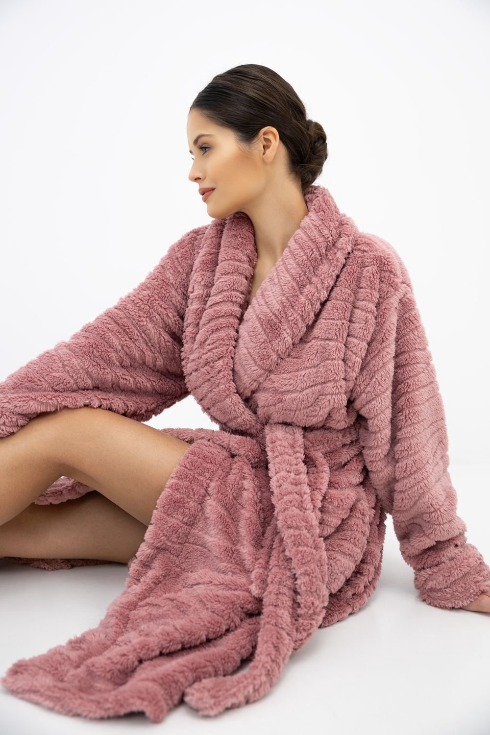 S& Sensis Sensis Fleece Badjas Zella Dames 40 / Oudroze