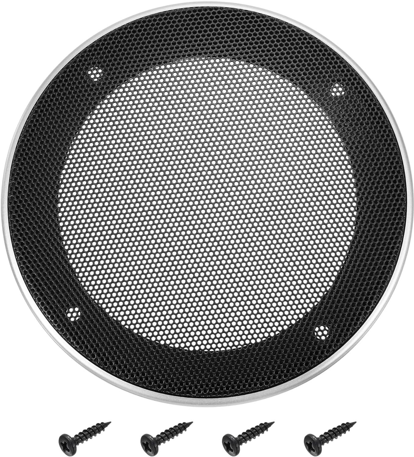 Luidsprekerrooster 4 inch - metaal - zwart - ideaal voor subwoofer en auto-audio-accessoires m-winkel - m-winkel
