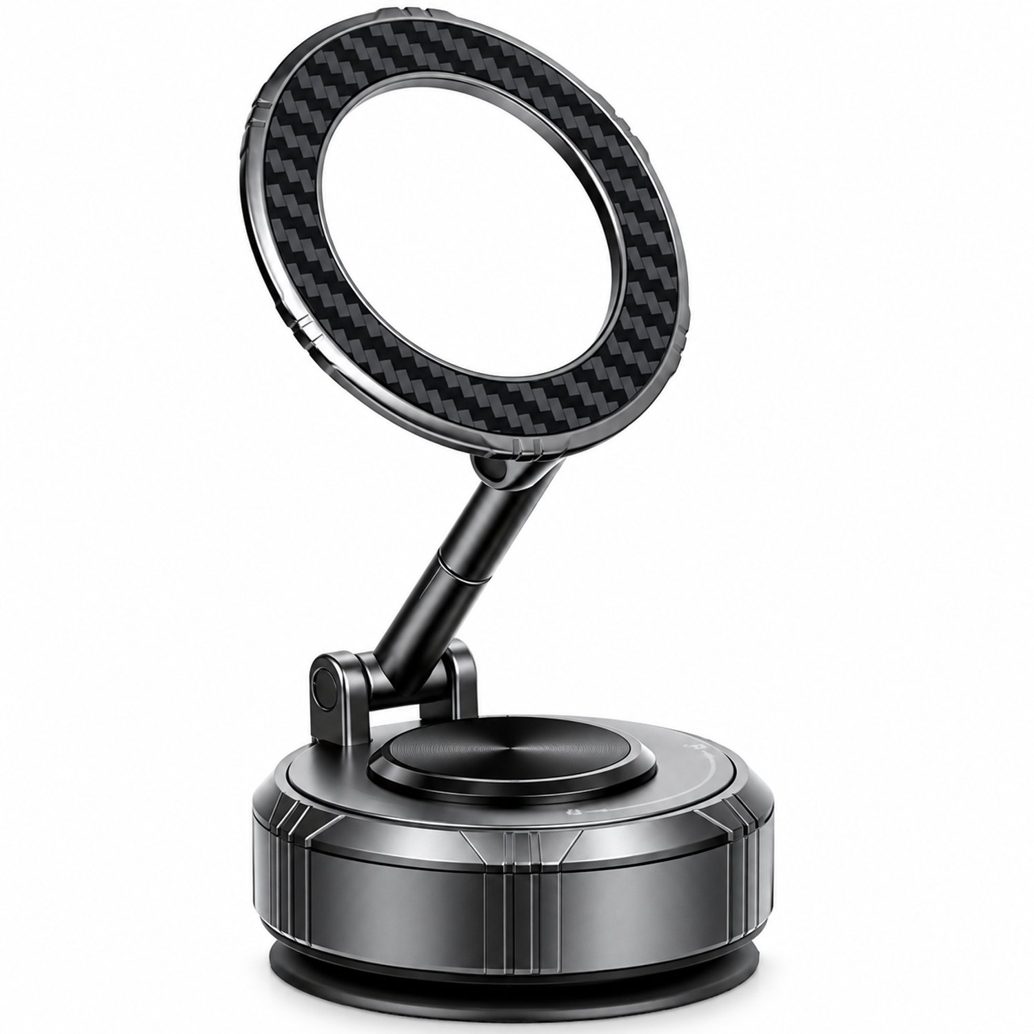 Telefoonhouders auto: magnetische telefoonhouder met gelzuignap, 360° draaibaar en inklapbaar