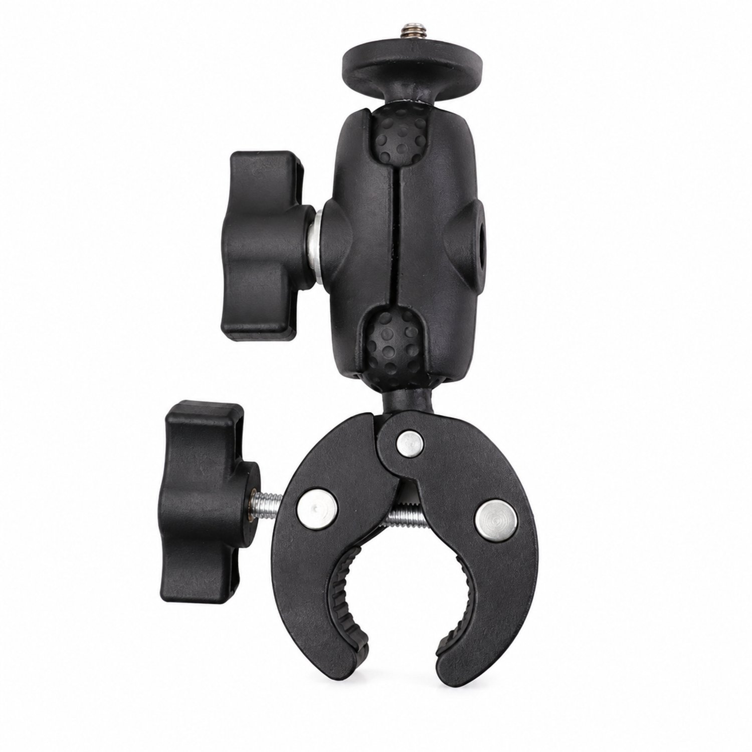 Klemhouder voor motorfiets met enkele klem en kogelkop, klemafstand 38 mm, ca. 15 × 3 × 8 cm