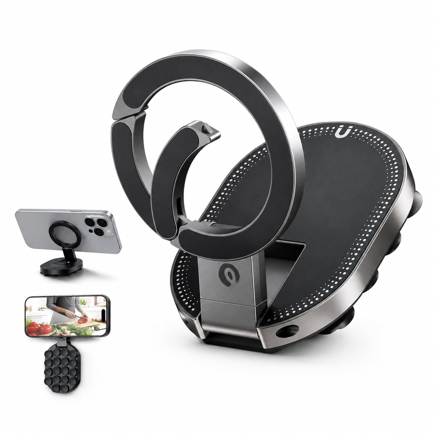 Magnetisch schijfje als accessoire voor een telefoonhouder