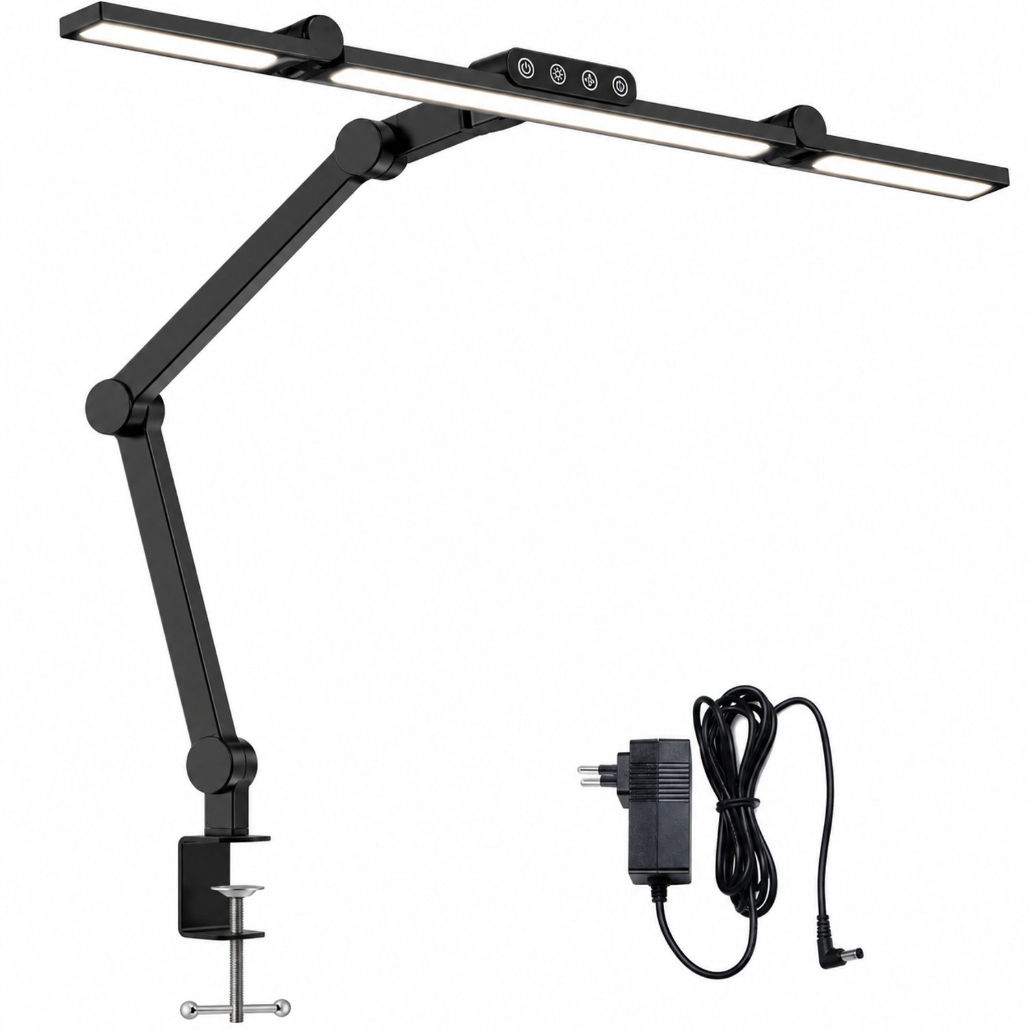 Veya Bureaulamp LED - Tafellamp - Leeslampje voor boek - Dimbare lamp - 5 Helderheidsniveaus - Flexibele arm - Oogvriendelijk