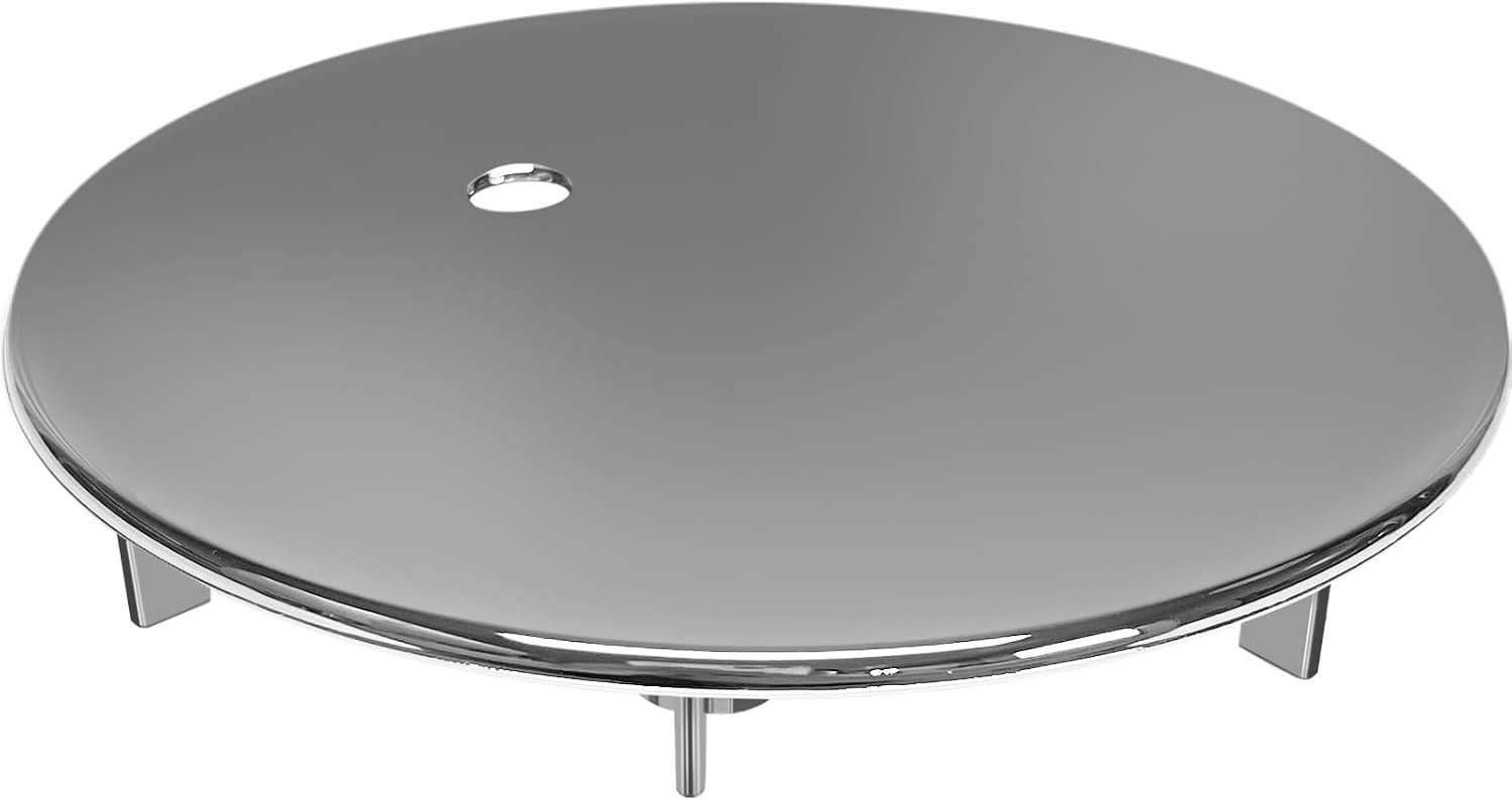 Doucheafvoerdeksel 112 mm - verchroomd - duurzaam materiaal - voorkomt waterophoping - Vemera