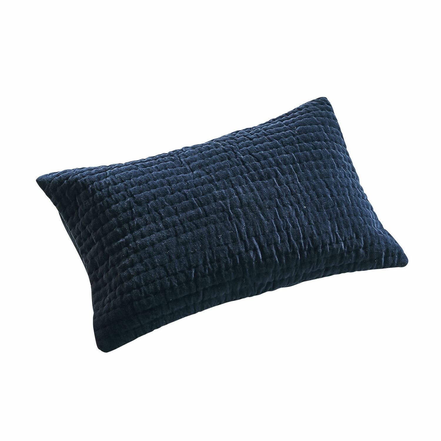 Loberon Kussenhoes Winklet blauw