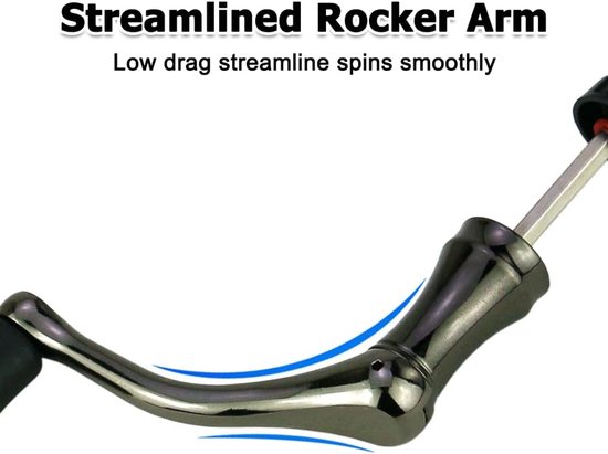 Vissen spinning reel handvat 2 stks - volledig metalen rocker grip - zeshoekige asvorm - ServiceTopper — afbeelding 2