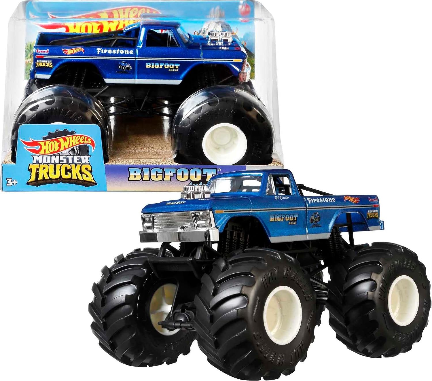 Hot Wheels monster jam truck Bigfoot 4X4 - monstertruck 19 cm schaal 1:24