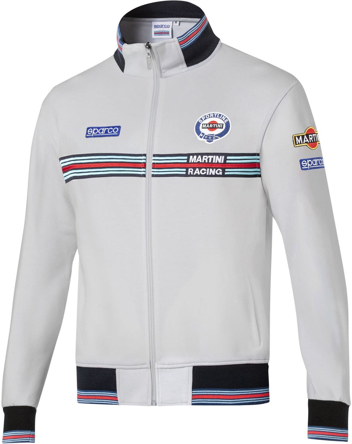 Sparco Full Zip Martini Racing Sweater - Grijs - Maat XXL