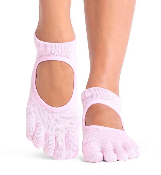 Toesox Full Toe Bellarina Pilates Grip Sokken Roze EU 39-42 1/2 Vrouw van ToeSox — afbeelding 3