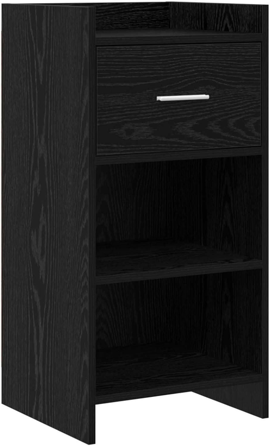 Sideboard 40 x 36 x 80 cm - zwart eiken - met laden - ideaal voor opbergruimte - ServiceTopper